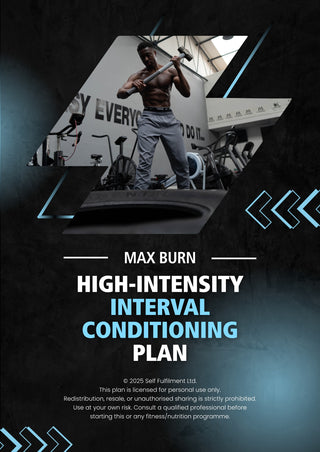 Max Burn: High-Intensity Interval Conditioning Plan
